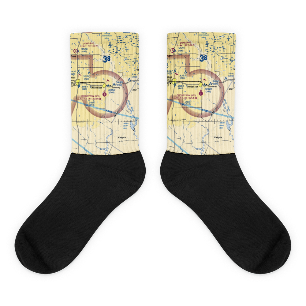Crosbyton Municipal Airport (8F3) VFR Sectional Socks 