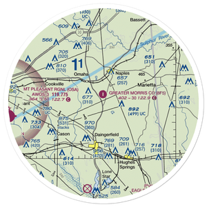 Greater Morris County Airport (8F5) VFR Sectional Sticker (30 mile)
