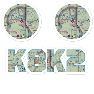 Harper Municipal Airport (8K2) VFR Sectional Sticker Pack