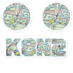 Skydive Chicago Airport (8N2) VFR Sectional Sticker Pack