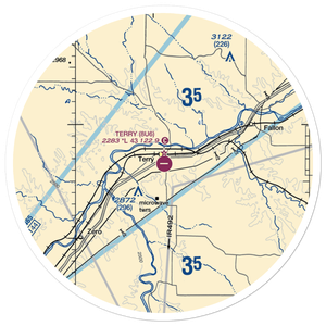 Terry Airport (8U6) VFR Sectional Sticker (30 mile)