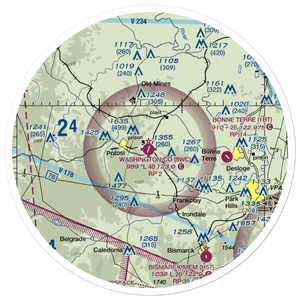 Washington County Airport (8WC) VFR Sectional Sticker (30 mile)