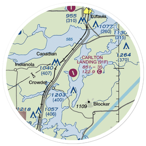 Arrowhead Airport (91F) VFR Sectional Sticker (20 mile)