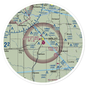 David City Municipal Airport (93Y) VFR Sectional Sticker (30 mile)