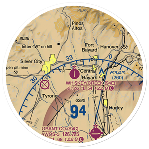 Whiskey Creek Airport (94E) VFR Sectional Sticker (20 mile)