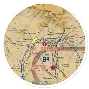 Whiskey Creek Airport (94E) VFR Sectional Sticker (30 mile)
