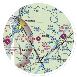 Lackey Aviation Airport (94R) VFR Sectional Sticker (20 mile)