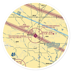 Ekalaka Airport (97M) VFR Sectional Sticker (30 mile)