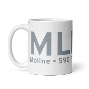 Moline (KMLI) Airport Mug