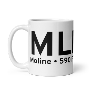 Moline (KMLI) Airport Mug