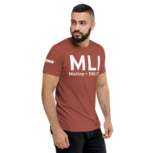 Moline (KMLI) Airport Tri-blend T-Shirt