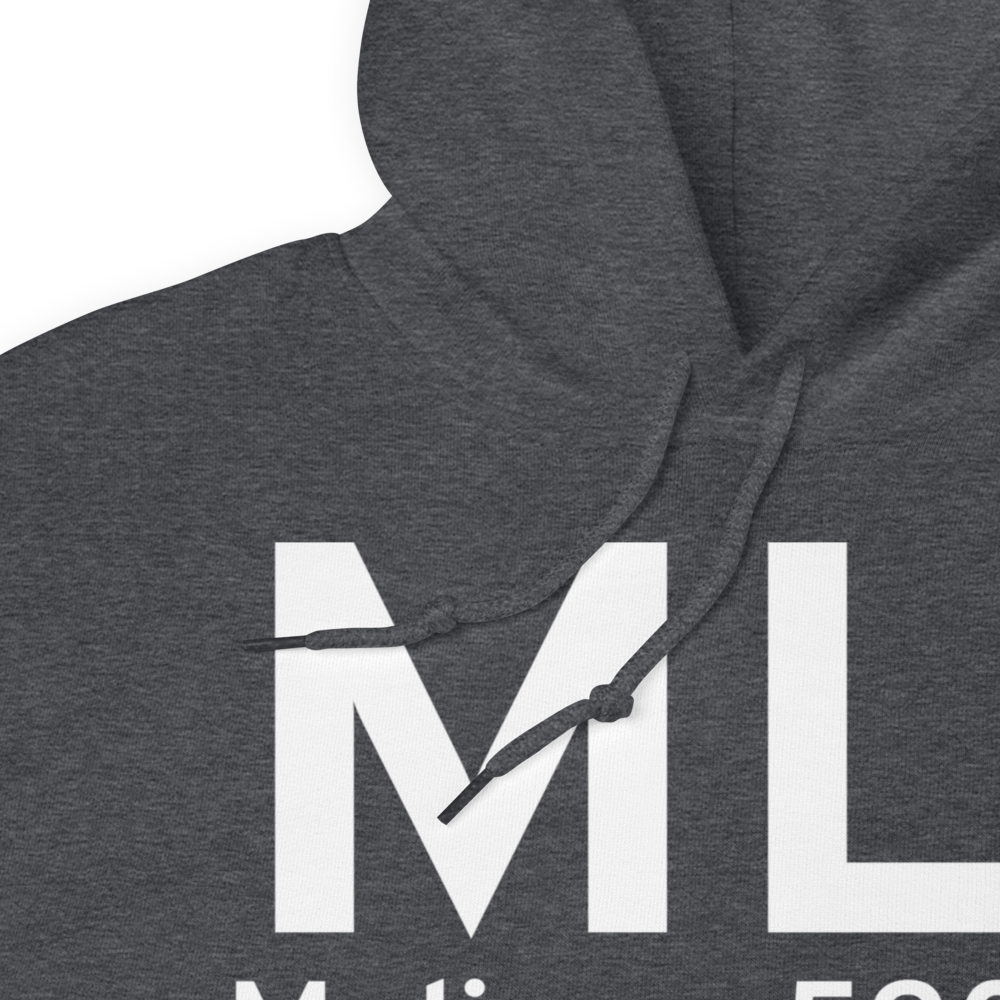Moline (KMLI) Airport Hoodie Sweatshirt 