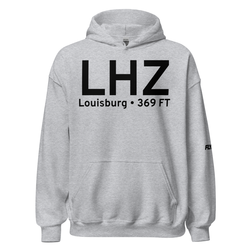 Louisburg (KLHZ) Airport Hoodie Sweatshirt 