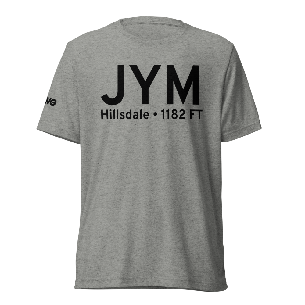 Hillsdale (KJYM) Airport Tri-blend T-Shirt 