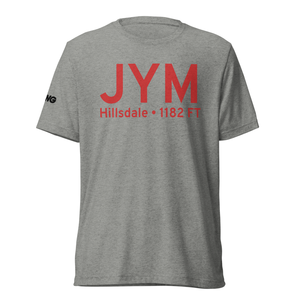 Hillsdale (KJYM) Airport Tri-blend T-Shirt 