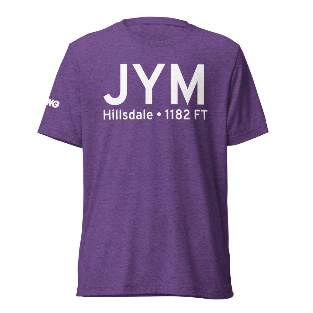 Hillsdale (KJYM) Airport Tri-blend T-Shirt 