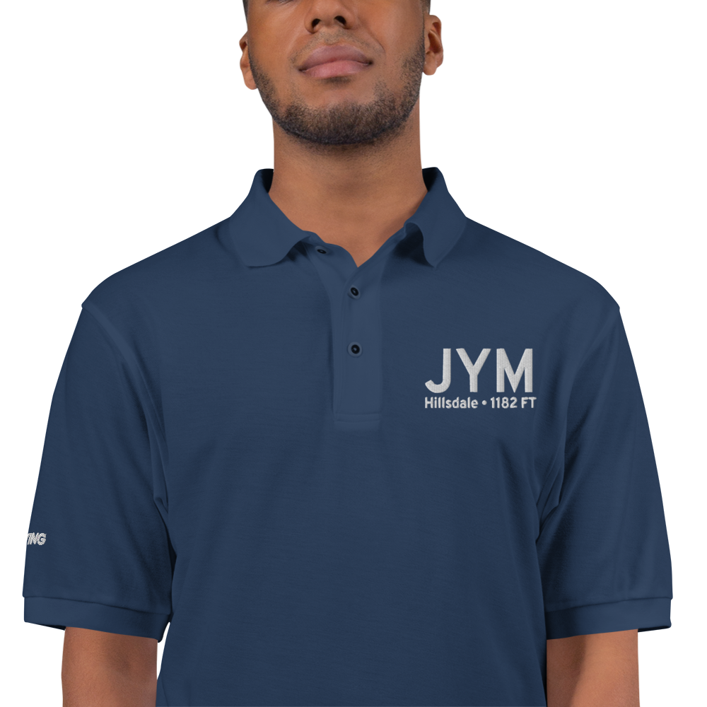 Hillsdale (KJYM) Airport Port Authority Embroidered Polo Shirt 
