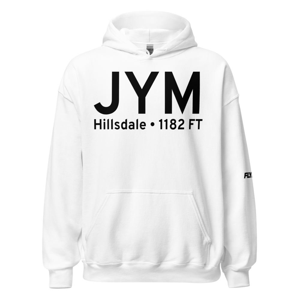 Hillsdale (KJYM) Airport Hoodie Sweatshirt 