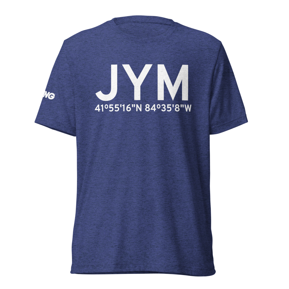 Hillsdale (KJYM) Airport Tri-blend T-Shirt 