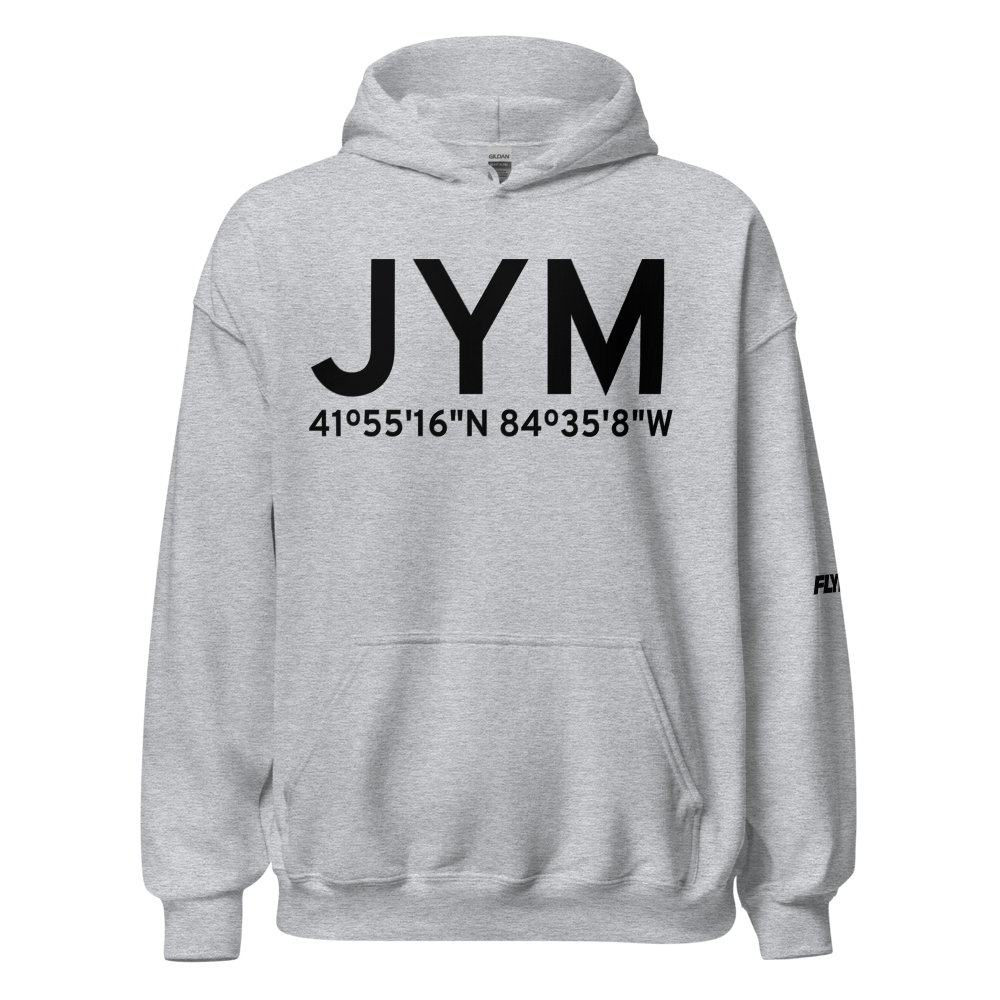 Hillsdale (KJYM) Airport Hoodie Sweatshirt 