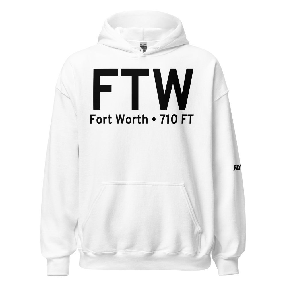 Fort Worth (KFTW) Airport Hoodie Sweatshirt 