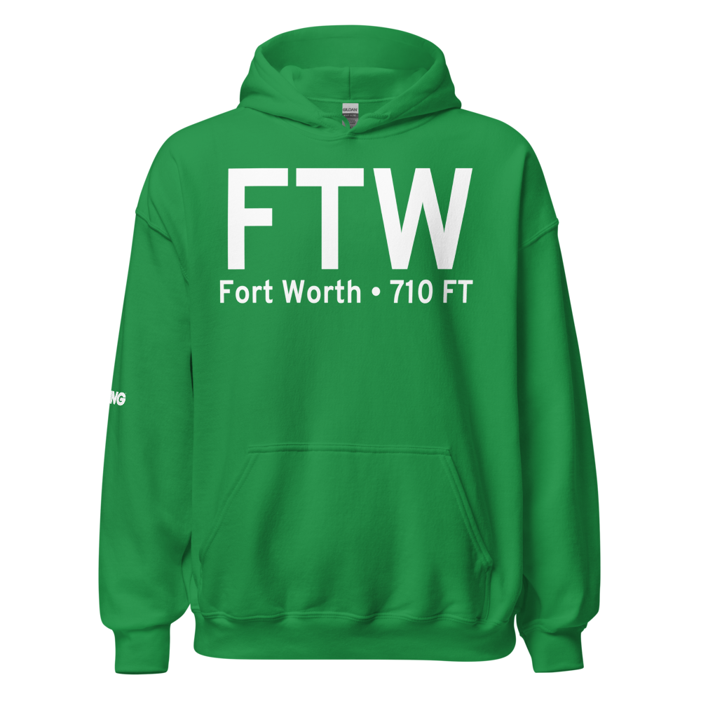 Fort Worth (KFTW) Airport Hoodie Sweatshirt 