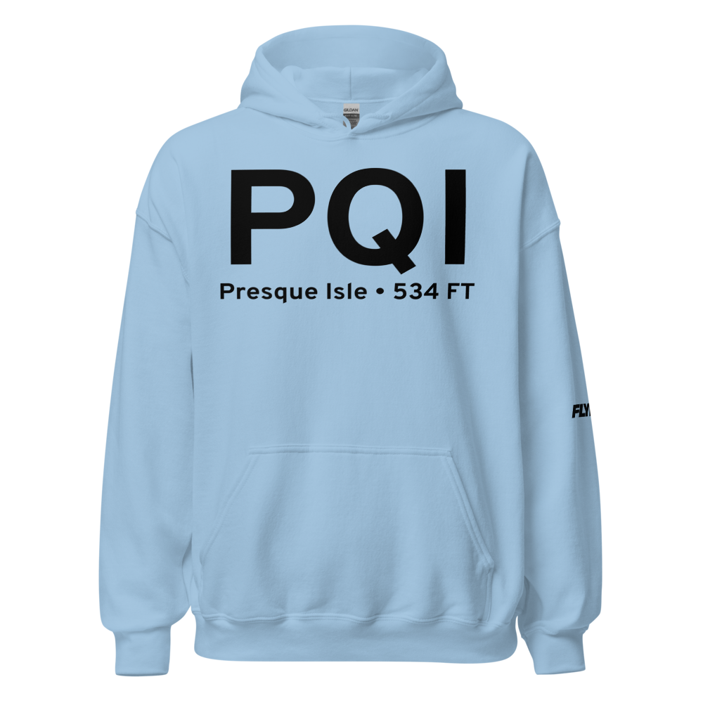 Presque Isle (KPQI) Airport Hoodie Sweatshirt 