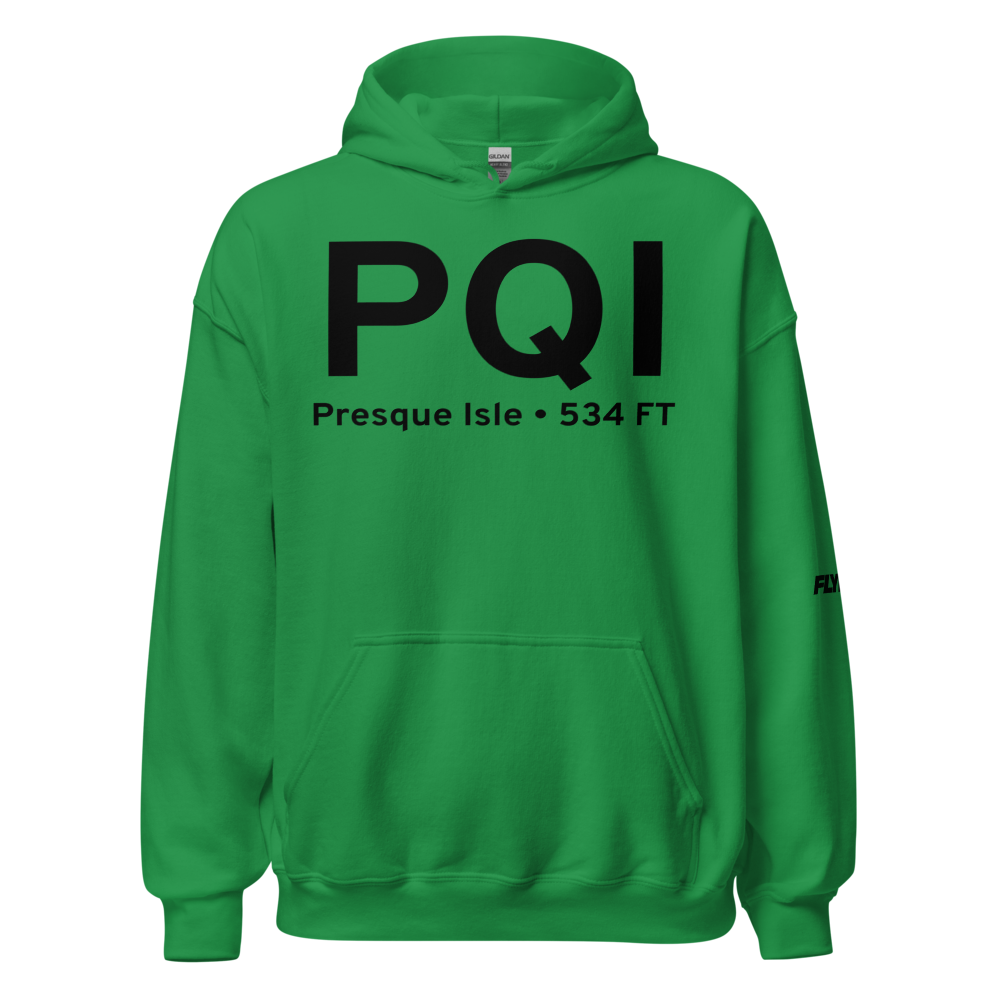 Presque Isle (KPQI) Airport Hoodie Sweatshirt 