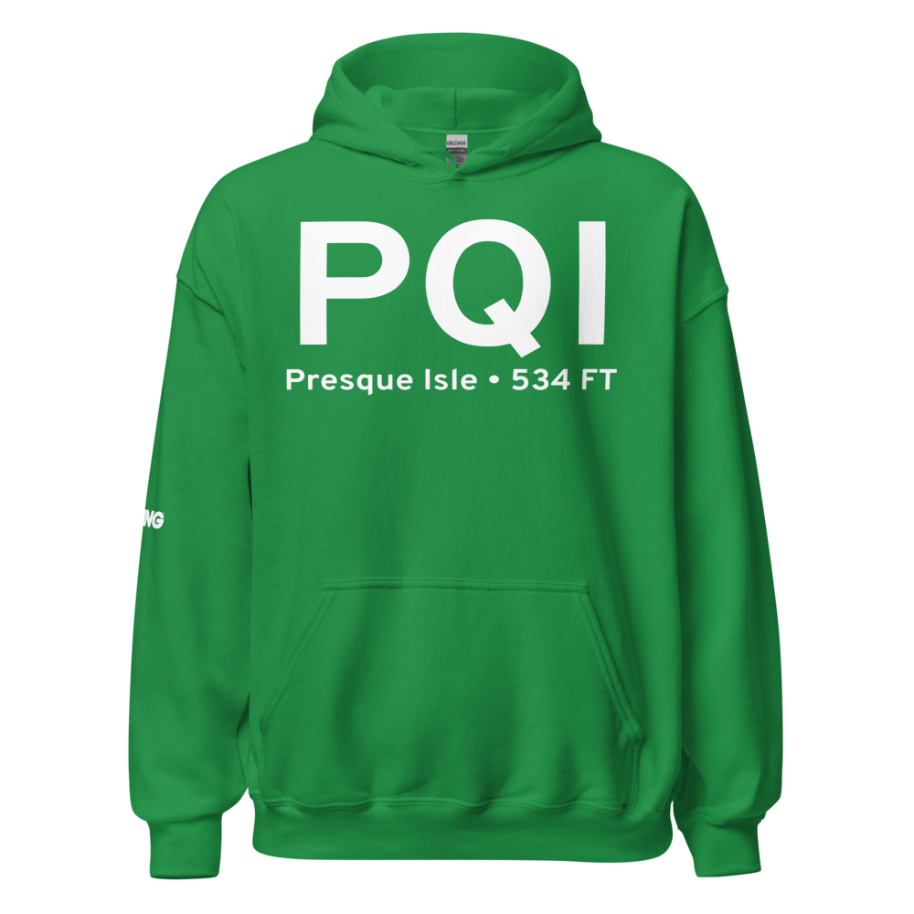 Presque Isle (KPQI) Airport Hoodie Sweatshirt 
