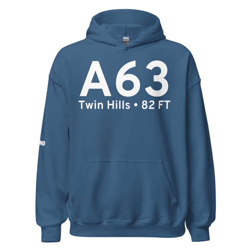Twin Hills (A63) Airport Hoodie Sweatshirt 