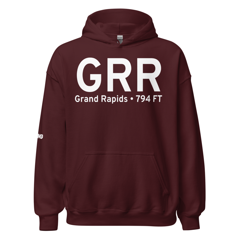 Grand Rapids (KGRR) Airport Hoodie Sweatshirt 