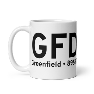 Greenfield (GFD) Airport Mug