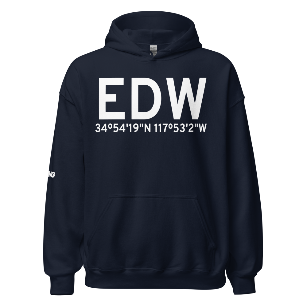Edwards (KEDW) Airport Hoodie Sweatshirt 