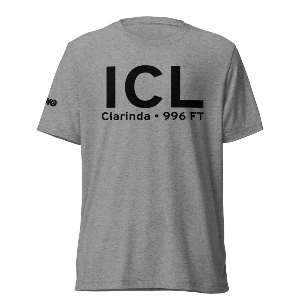 Clarinda (KICL) Airport Tri-blend T-Shirt 