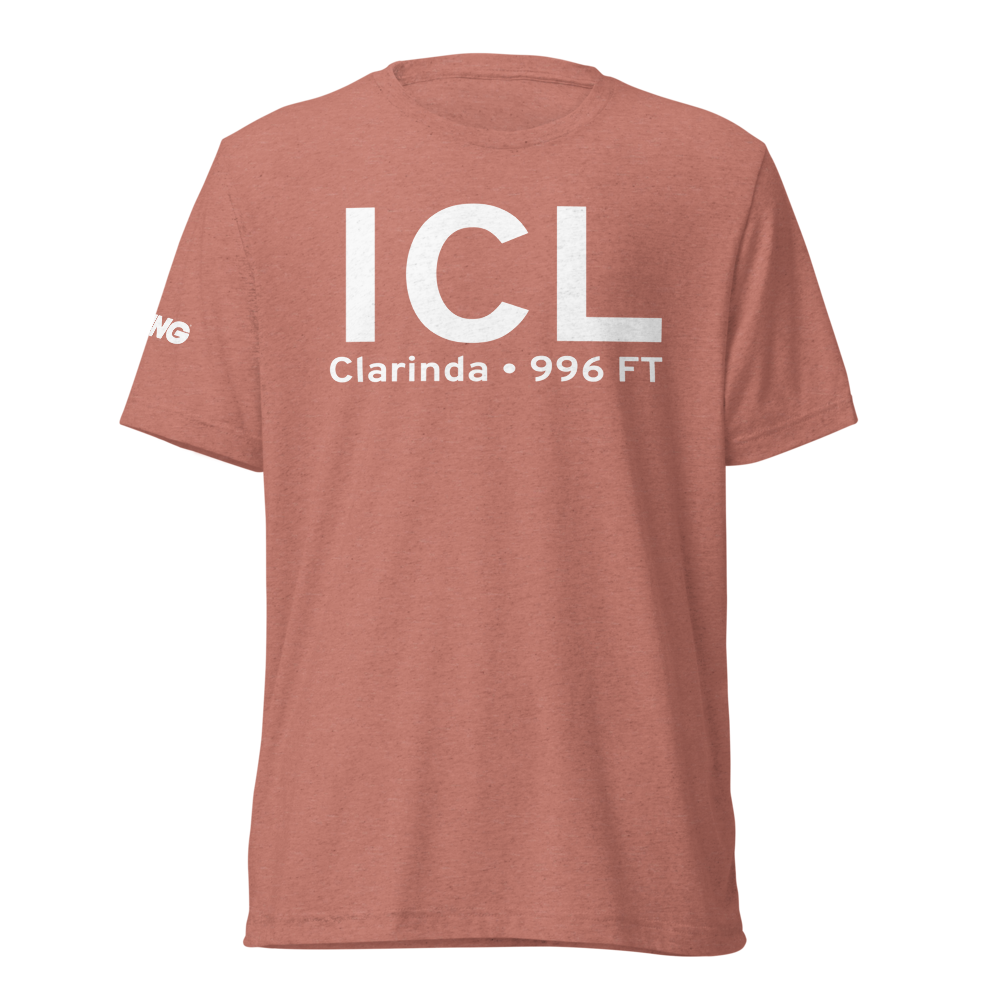 Clarinda (KICL) Airport Tri-blend T-Shirt 