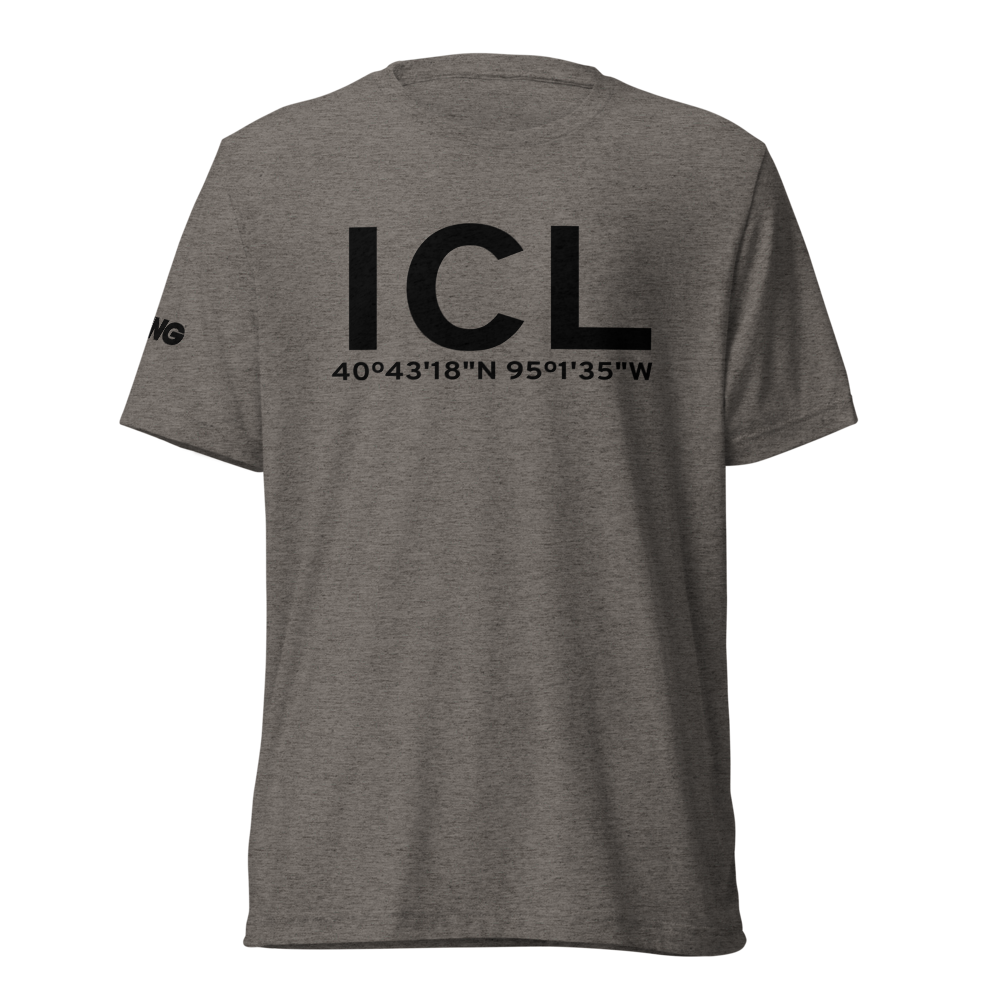 Clarinda (KICL) Airport Tri-blend T-Shirt 