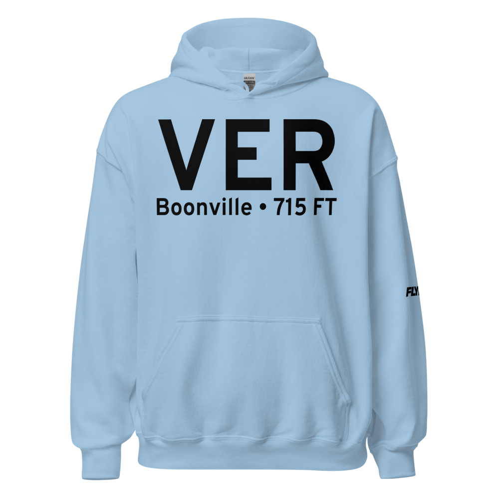 Boonville (KVER) Airport Hoodie Sweatshirt 