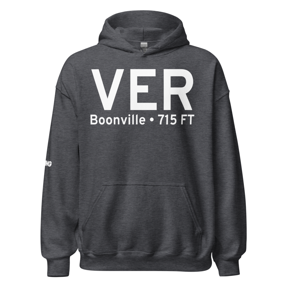 Boonville (KVER) Airport Hoodie Sweatshirt 