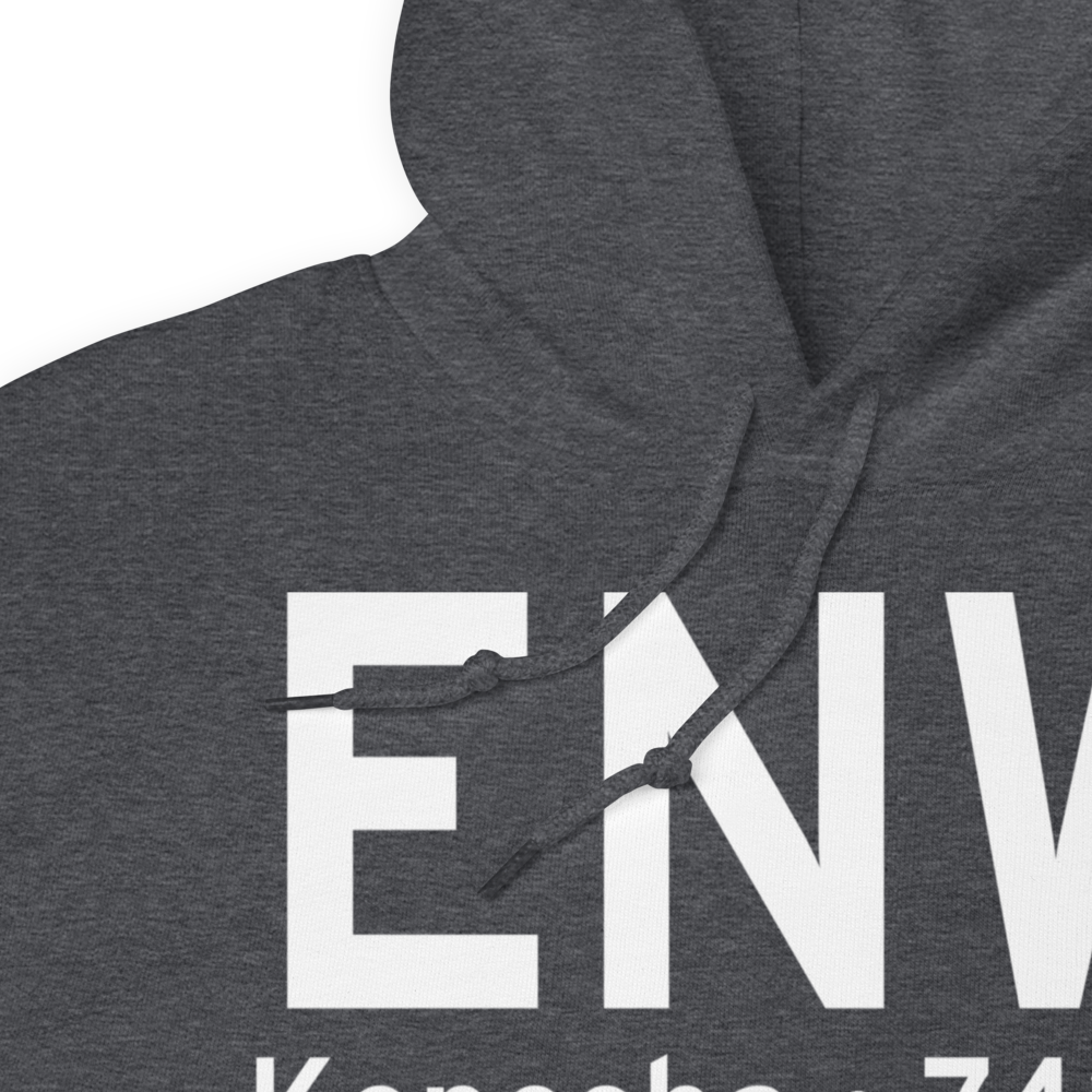 Kenosha (KENW) Airport Hoodie Sweatshirt 