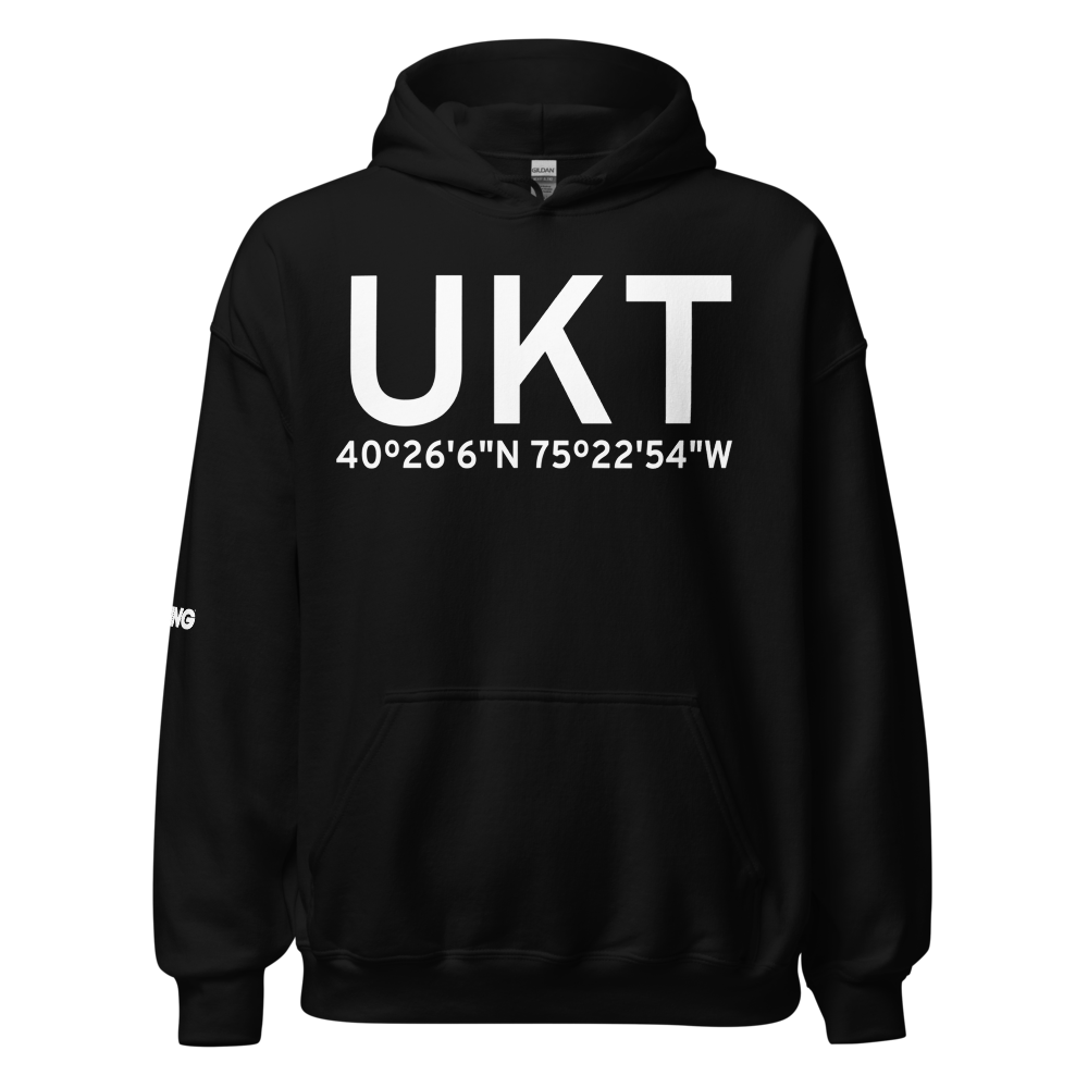 Quakertown (KUKT) Airport Hoodie Sweatshirt 