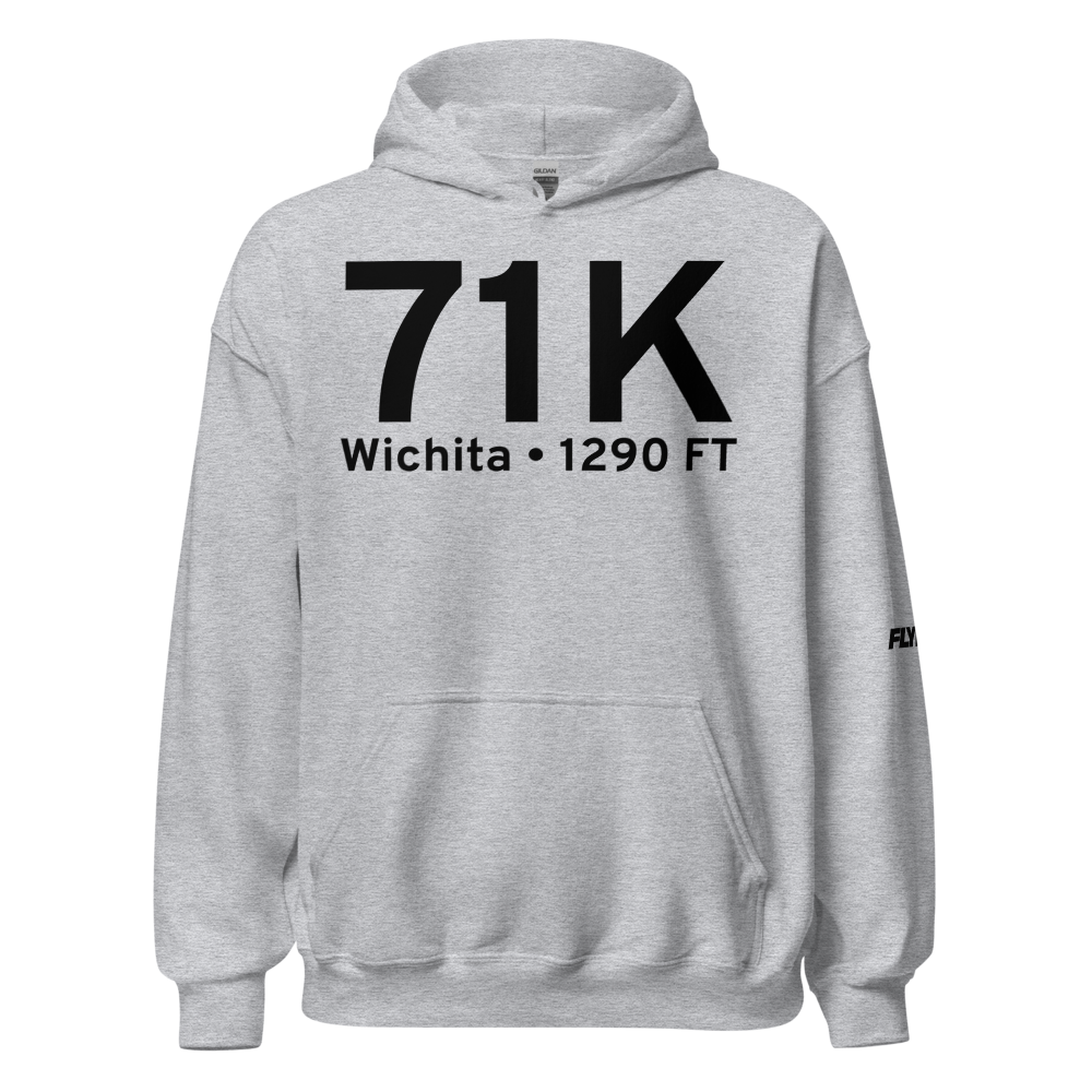 Wichita (71K) Airport Hoodie Sweatshirt 