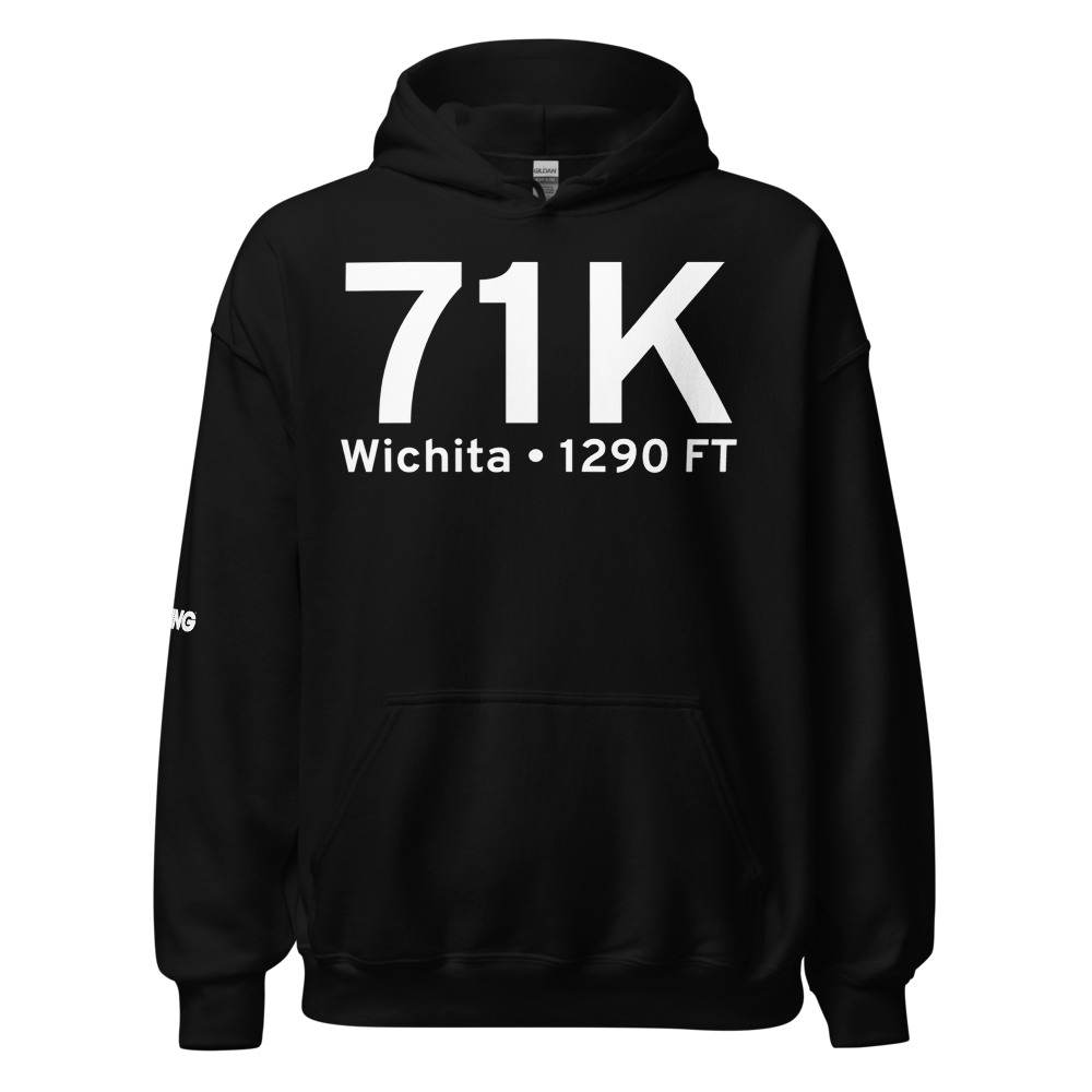 Wichita (71K) Airport Hoodie Sweatshirt 