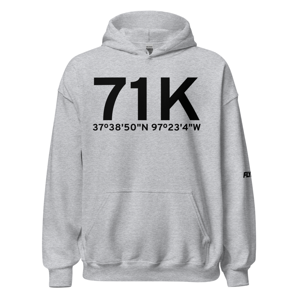 Wichita (71K) Airport Hoodie Sweatshirt 