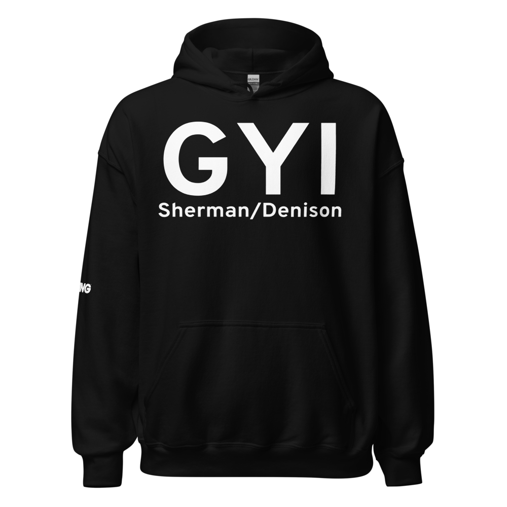 Sherman/Denison (KGYI) Airport Hoodie Sweatshirt 