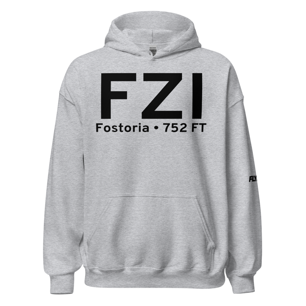 Fostoria (KFZI) Airport Hoodie Sweatshirt 