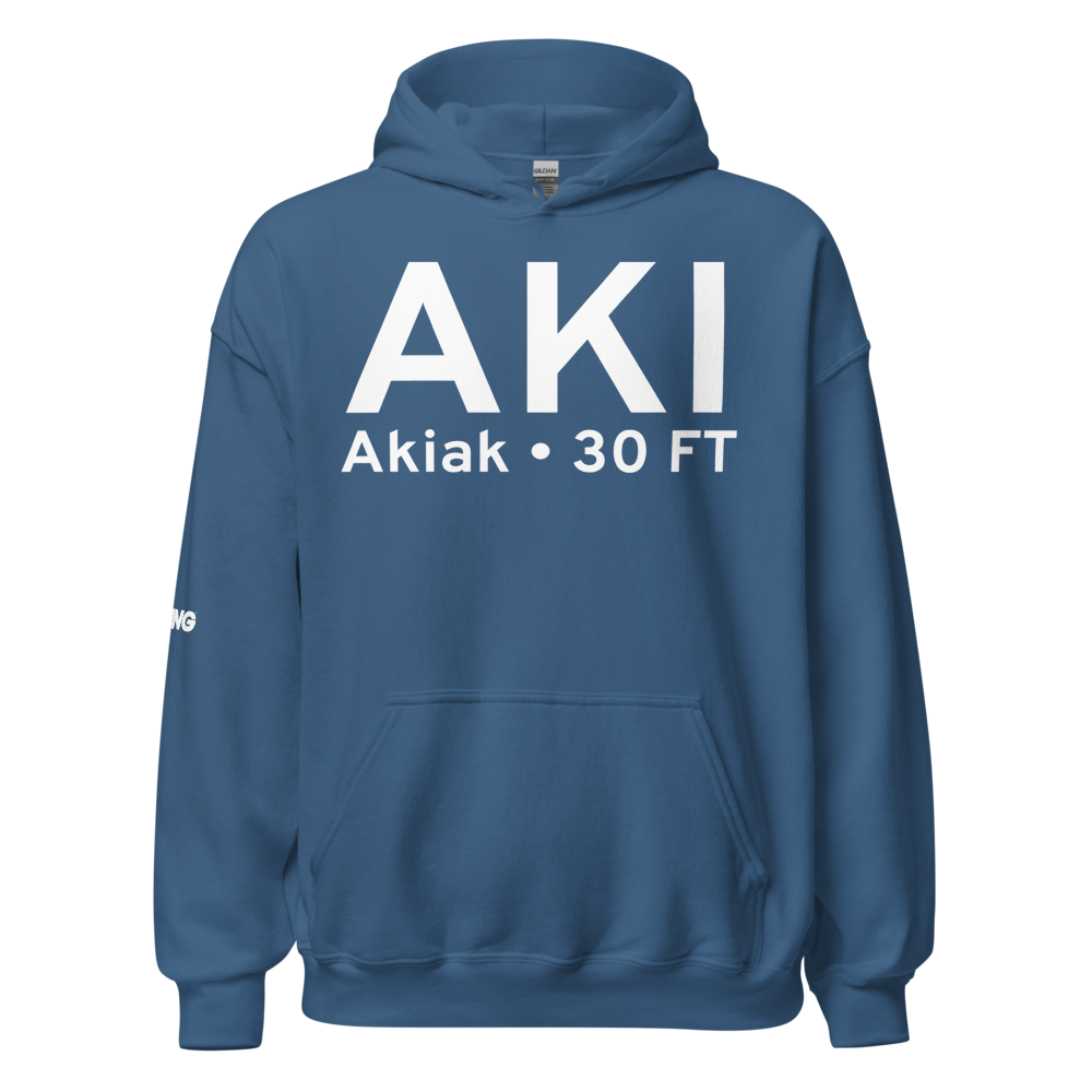 Akiak (PFAK) Airport Hoodie Sweatshirt 