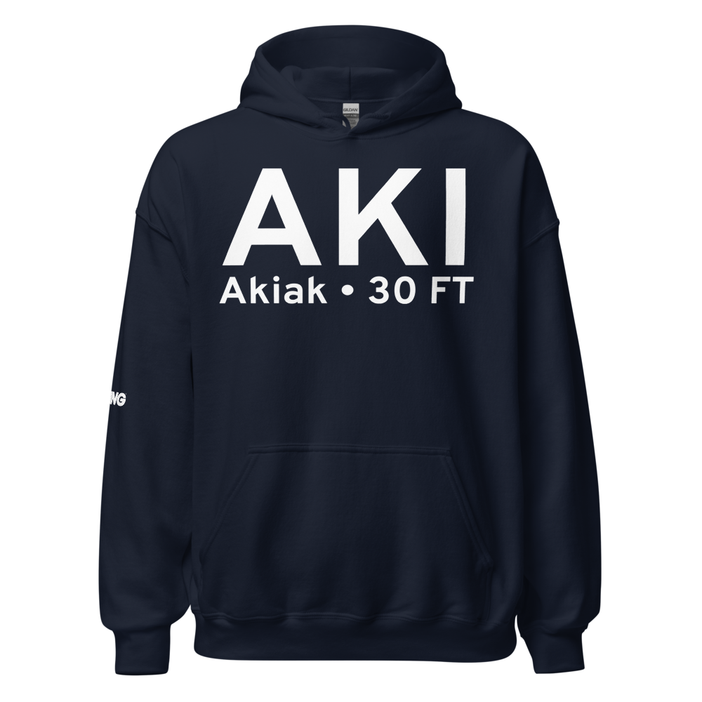 Akiak (PFAK) Airport Hoodie Sweatshirt 