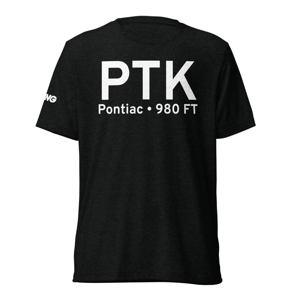 Pontiac (KPTK) Airport Tri-blend T-Shirt 