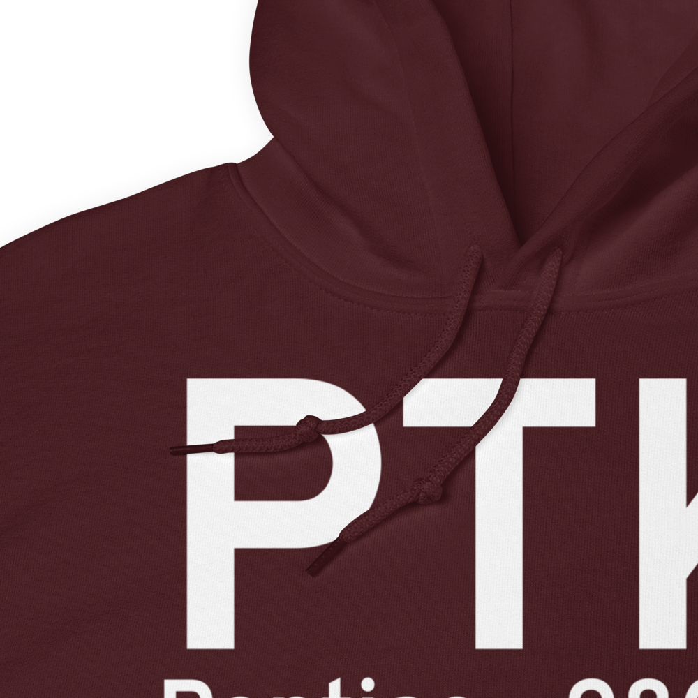 Pontiac (KPTK) Airport Hoodie Sweatshirt 