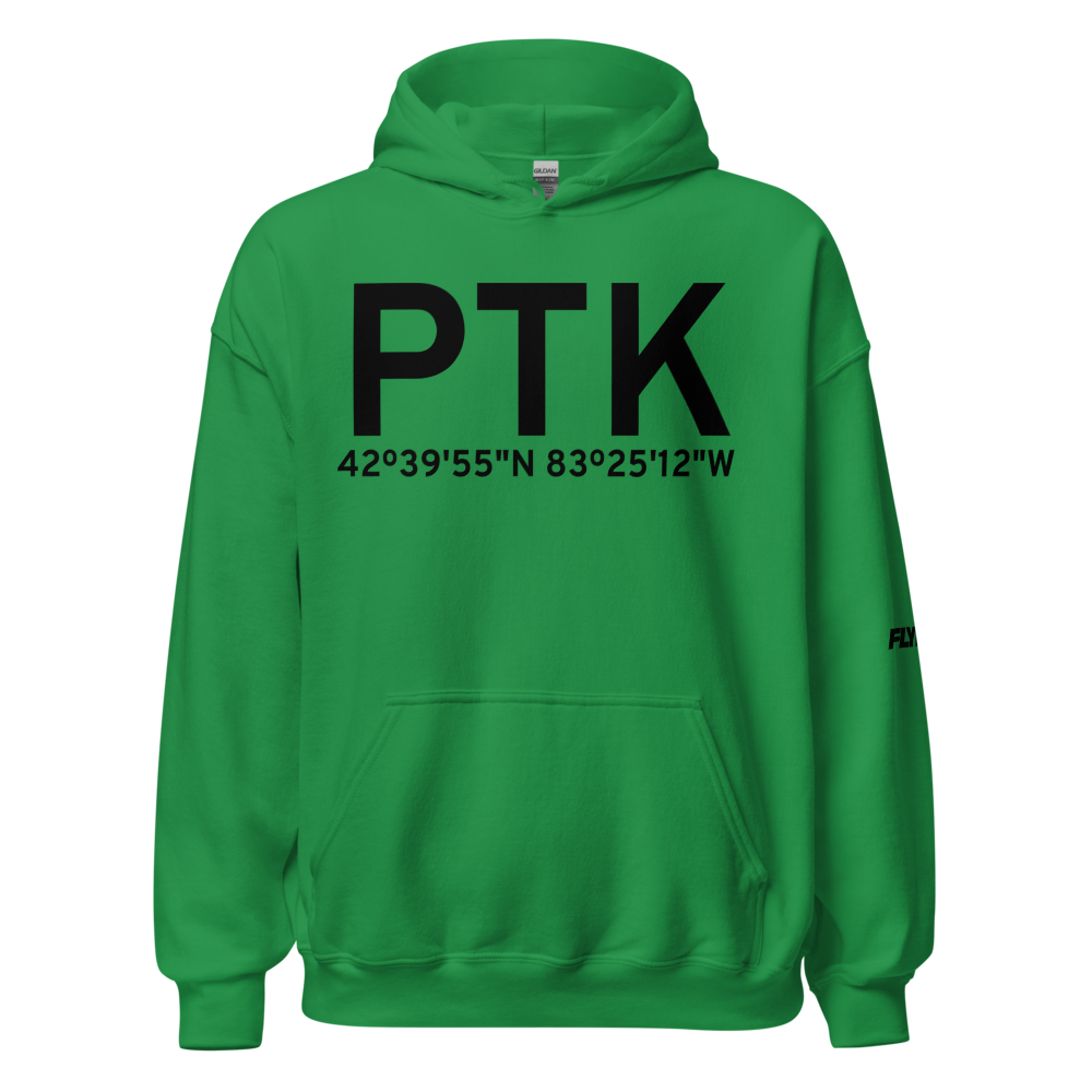 Pontiac (KPTK) Airport Hoodie Sweatshirt 